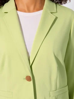 Blazer en jersey avec col à revers et manches longues