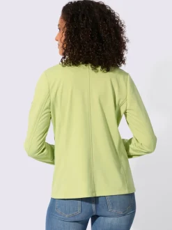 Blazer en jersey avec col à revers et manches longues