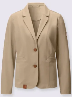 Blazer en jersey avec col à revers et manches longues