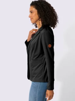 Blazer en jersey avec col à revers et manches longues