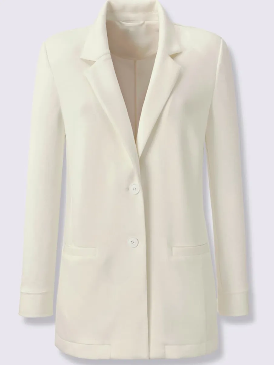 Blazer en jersey qualité jersey extensible, souple et confortable
