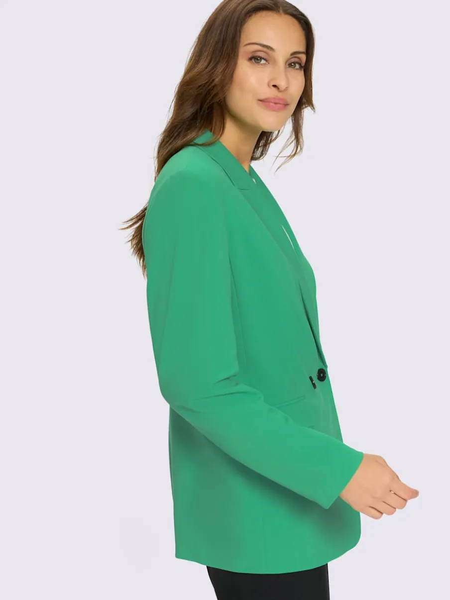 Blazer en polyester recyclé avec col à revers et poches pratiques