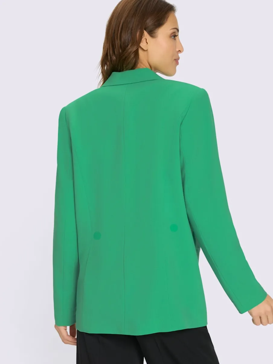 Blazer en polyester recyclé avec col à revers et poches pratiques