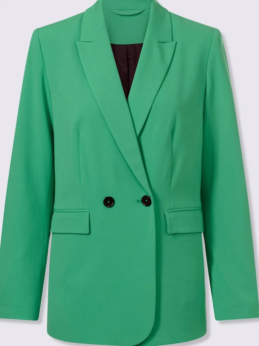 Blazer en polyester recyclé avec col à revers et poches pratiques