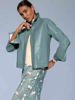 Blazer en synthétique matière synthétique facile à entretenir