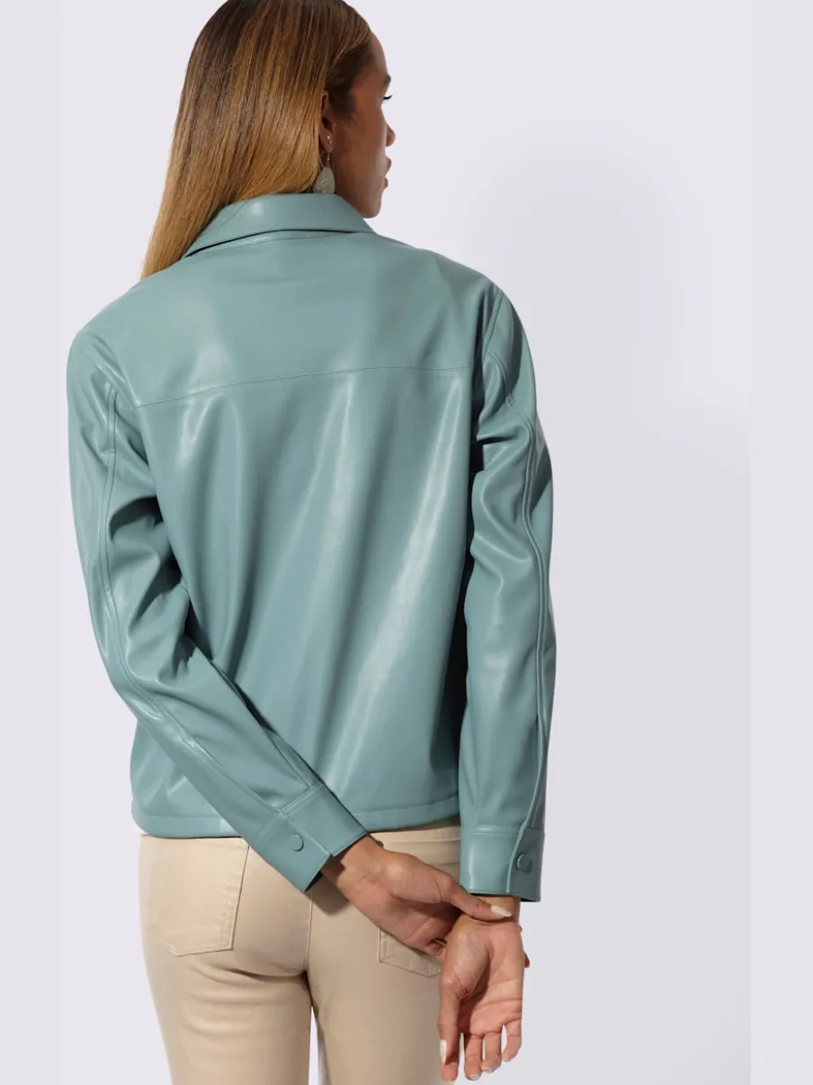Blazer en synthétique matière synthétique facile à entretenir