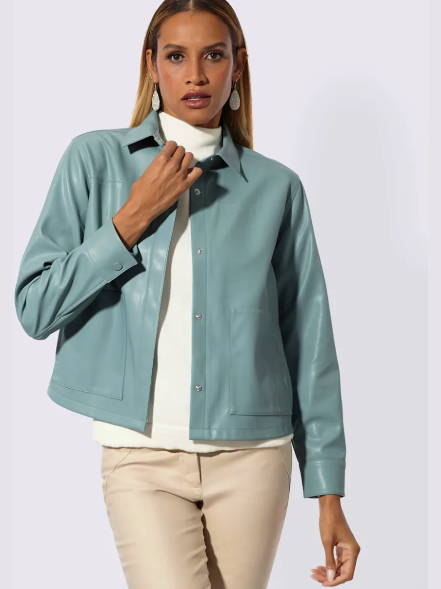 Blazer en synthétique matière synthétique facile à entretenir