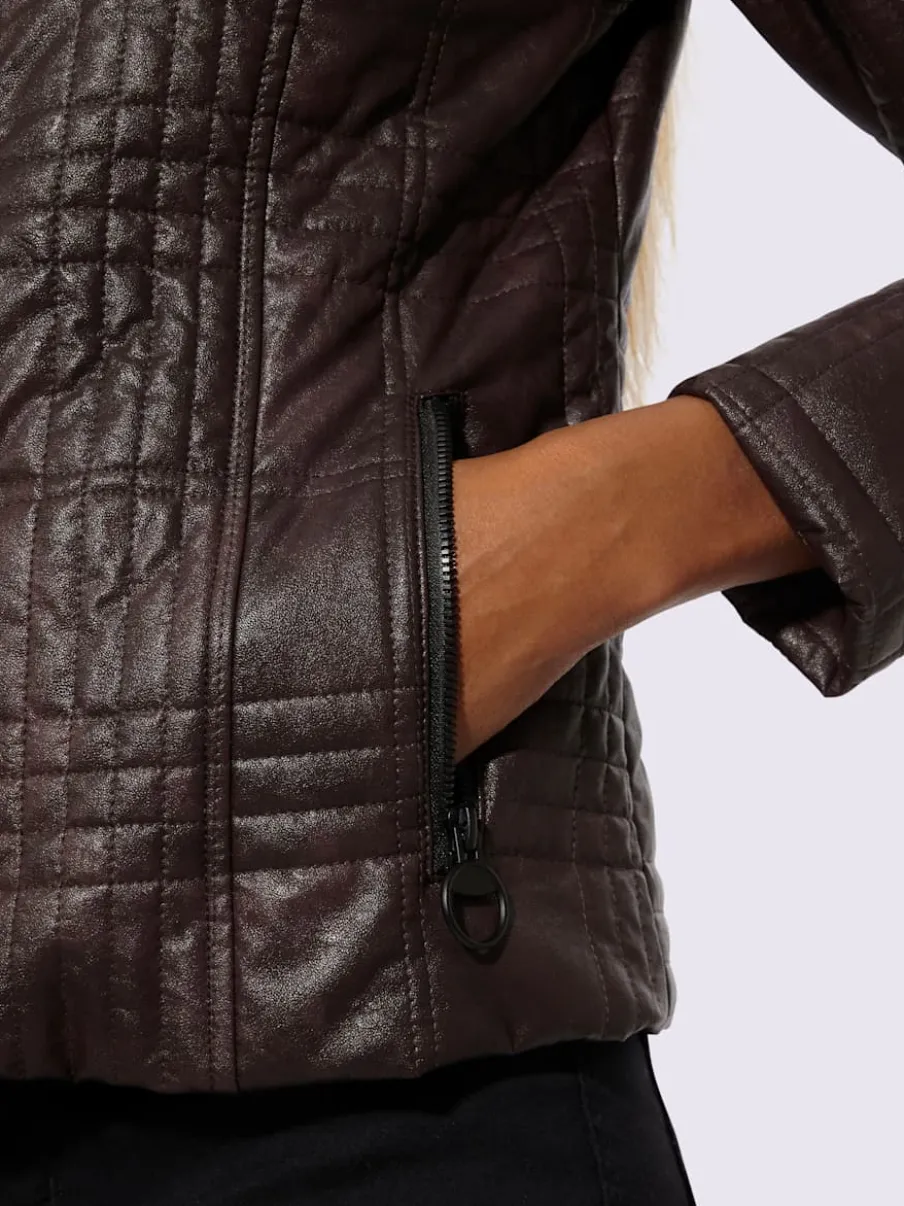 Blazer en synthétique matière synthétique facile à entretenir