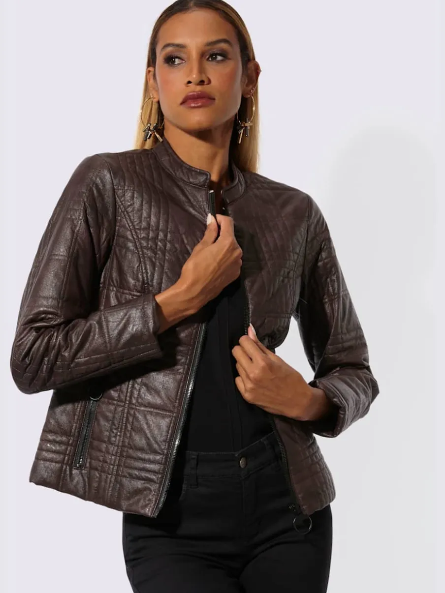 Blazer en synthétique matière synthétique facile à entretenir