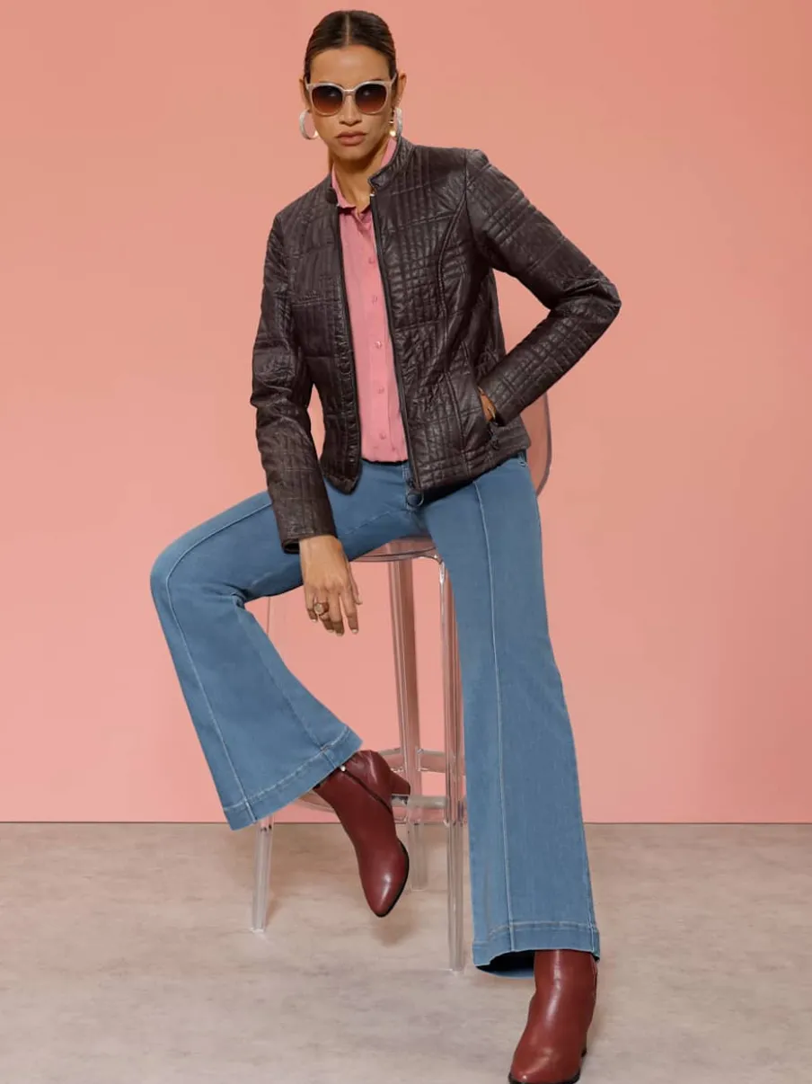 Blazer en synthétique matière synthétique facile à entretenir