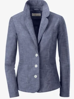 Blazer femme à col à revers avec poches plaquées