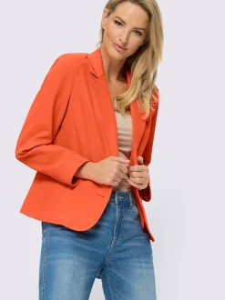 Blazer à revers avec manches longues et deux poches