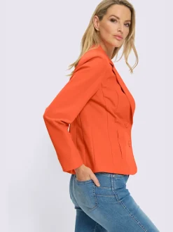 Blazer à revers avec manches longues et deux poches
