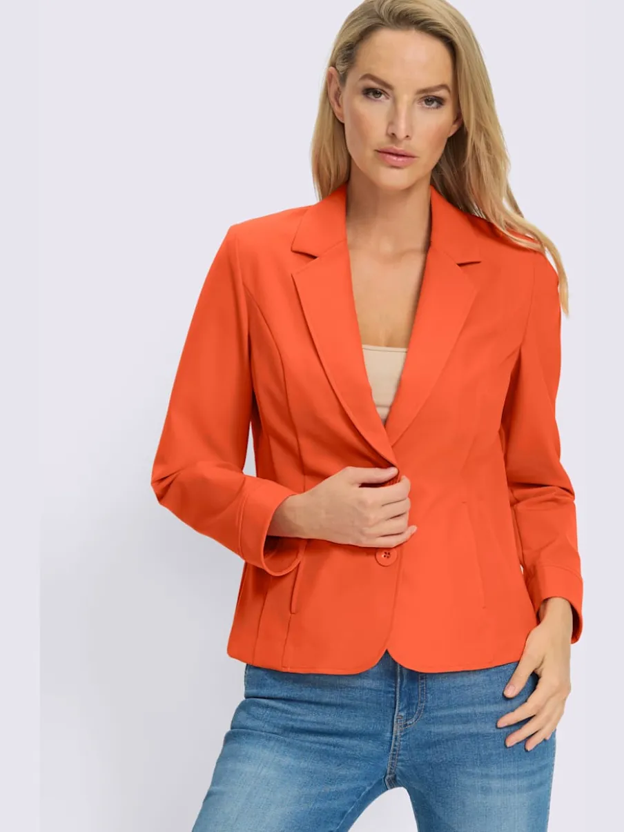 Blazer à revers avec manches longues et deux poches
