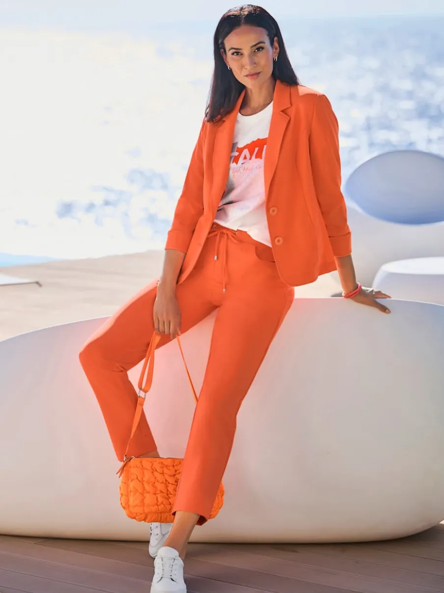Blazer à revers avec manches longues et deux poches