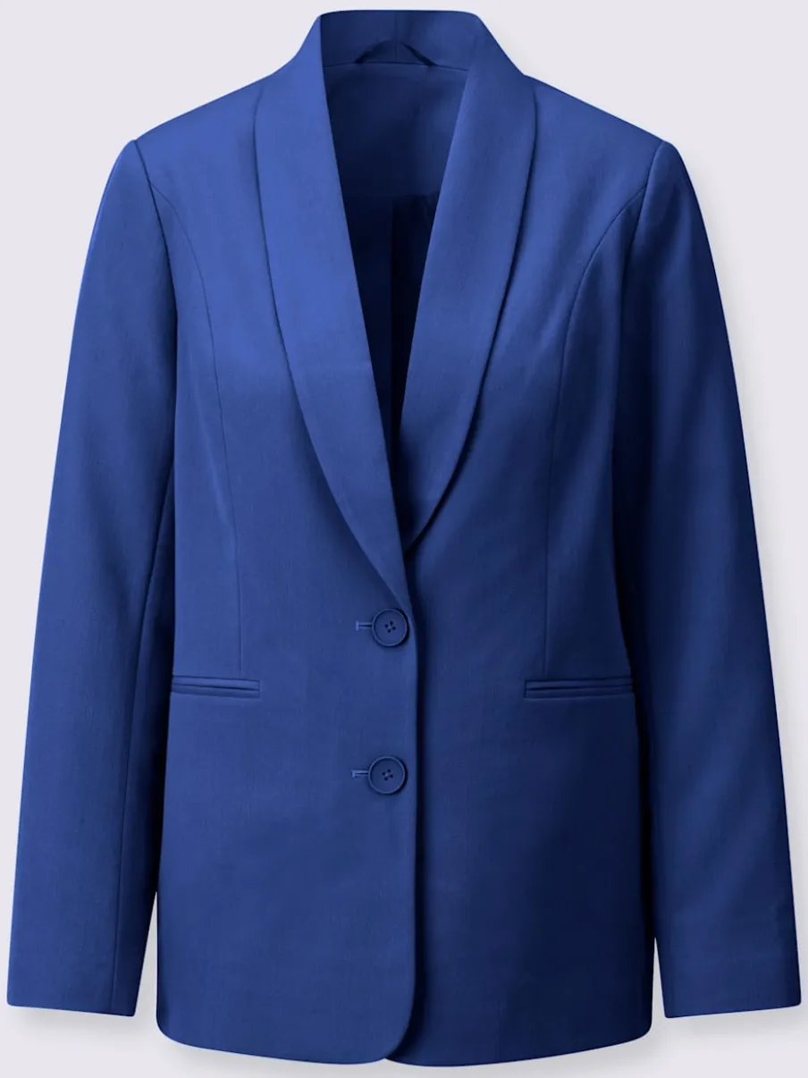 Blazers avec col à revers et poches passepoilées raffinées