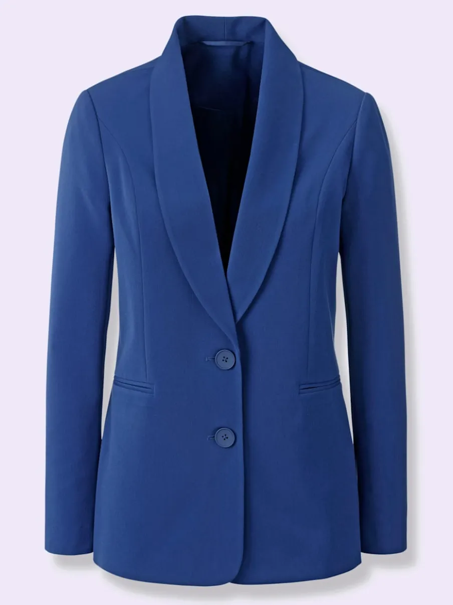 Blazers avec col à revers et poches passepoilées raffinées