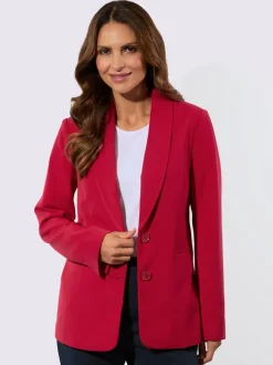 Blazers avec col à revers et poches passepoilées raffinées