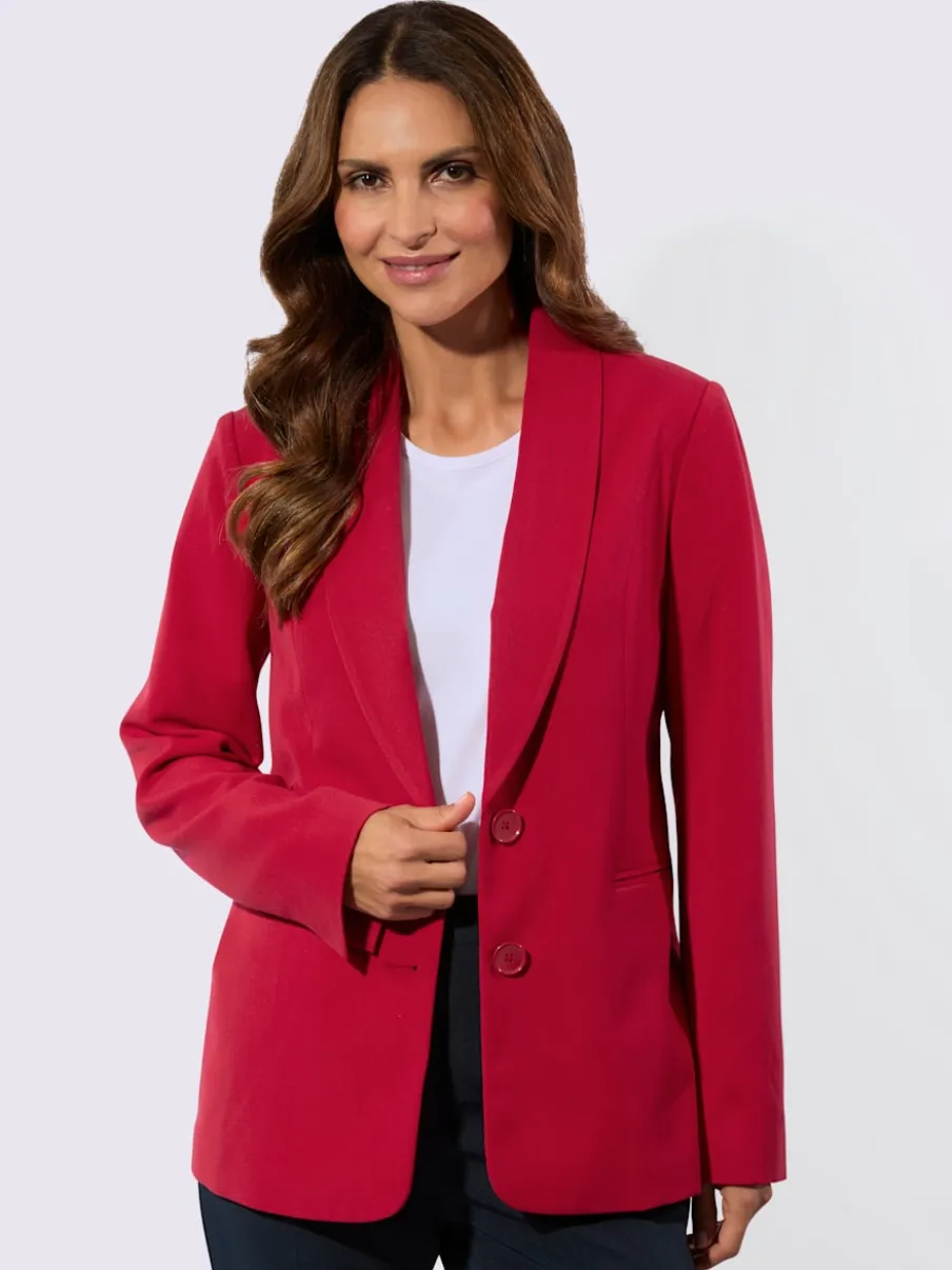 Blazers avec col à revers et poches passepoilées raffinées