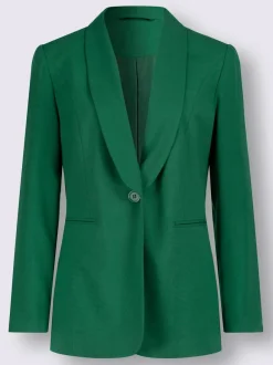 Blazers à coupe longue avec col à revers et poches