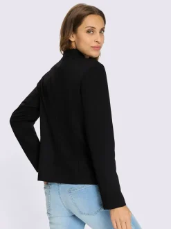 Blazers en jersey avec col montant et poches zippées