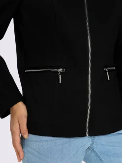 Blazers en jersey avec col montant et poches zippées