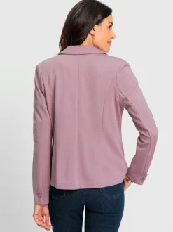 Blazers en jersey avec col à revers et poches