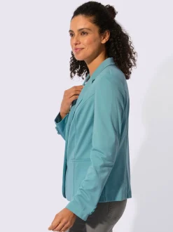 Blazers en jersey avec col à revers et poches