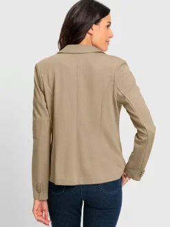 Blazers en jersey avec col à revers et poches