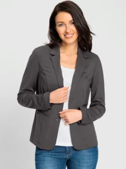 Blazers en jersey avec col à revers et poches