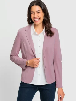 Blazers en jersey avec col à revers et poches