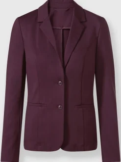 Blazers en jersey avec col à revers et poches