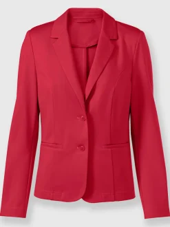 Blazers en jersey avec col à revers et poches