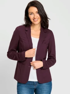 Blazers en jersey avec col à revers et poches