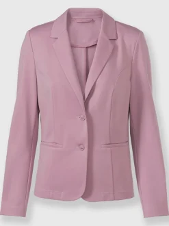 Blazers en jersey avec col à revers et poches