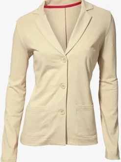 Blazers en jersey manches longues avec patte de boutonnage
