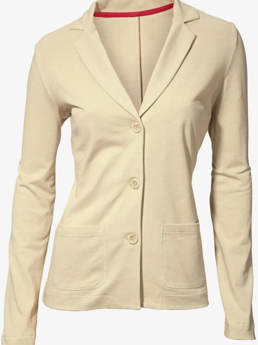 Blazers en jersey manches longues avec patte de boutonnage