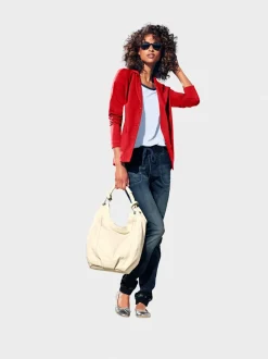 Blazers en jersey manches longues avec patte de boutonnage