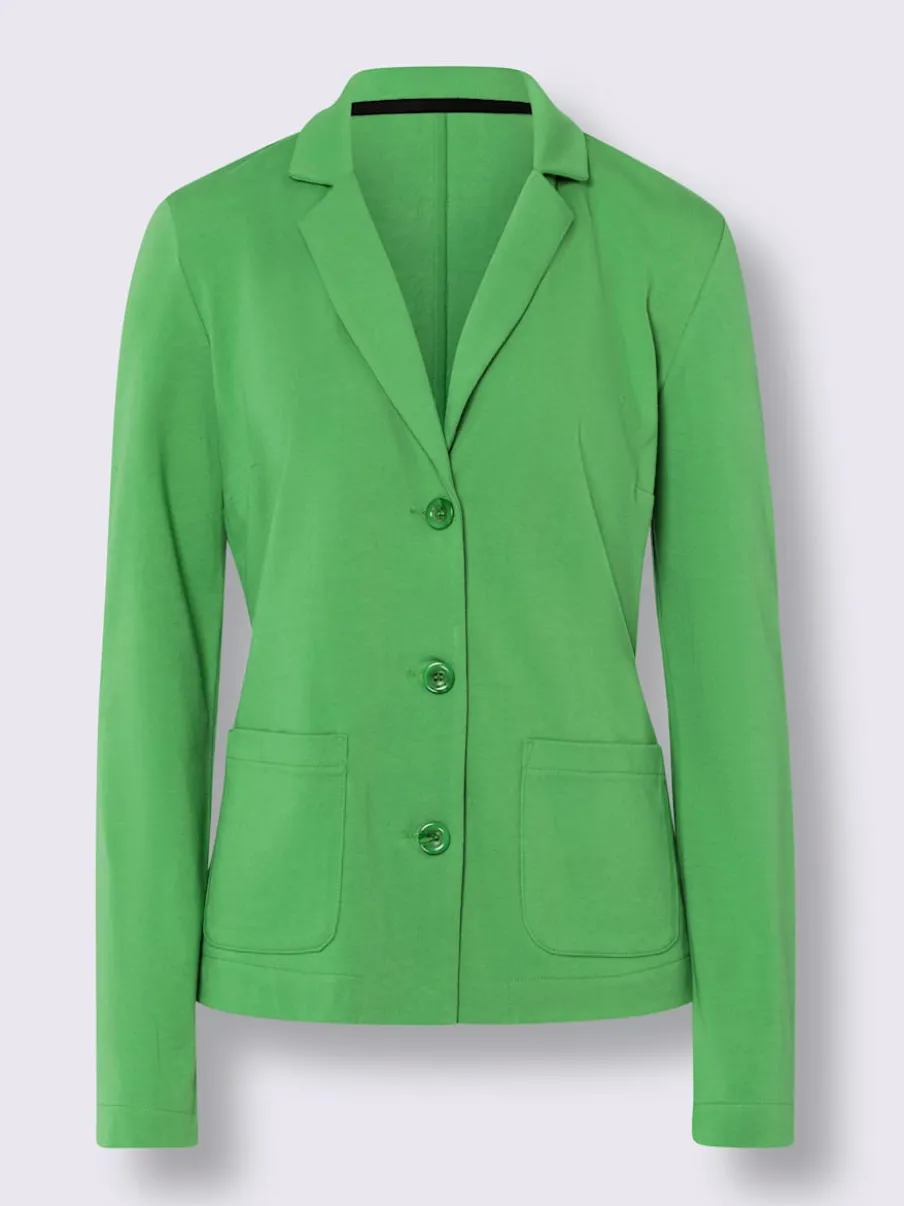 Blazers en jersey manches longues avec patte de boutonnage