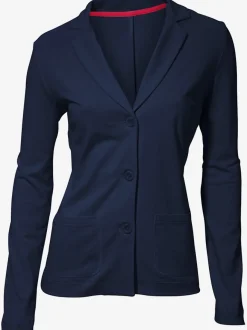 Blazers en jersey manches longues avec patte de boutonnage