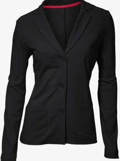 Blazers en jersey manches longues avec patte de boutonnage