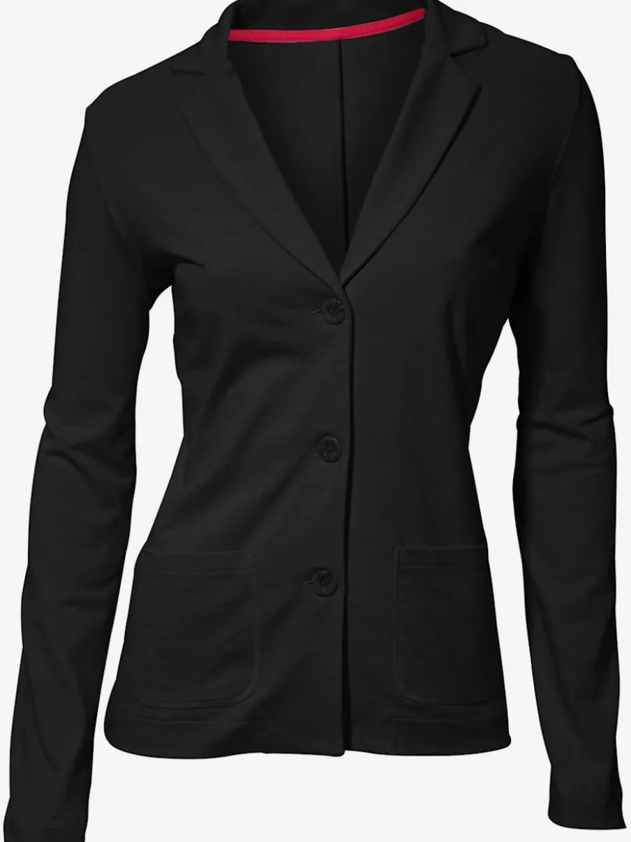 Blazers en jersey manches longues avec patte de boutonnage