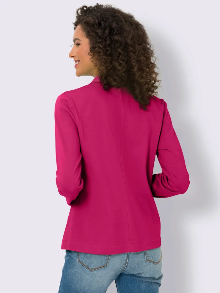 Blazers en jersey manches longues avec patte de boutonnage
