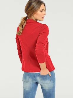 Blazers en jersey manches longues avec patte de boutonnage