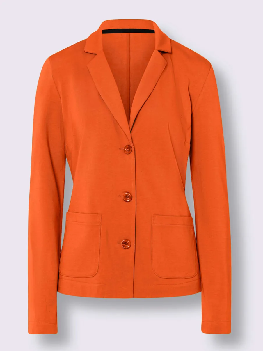 Blazers en jersey manches longues avec patte de boutonnage