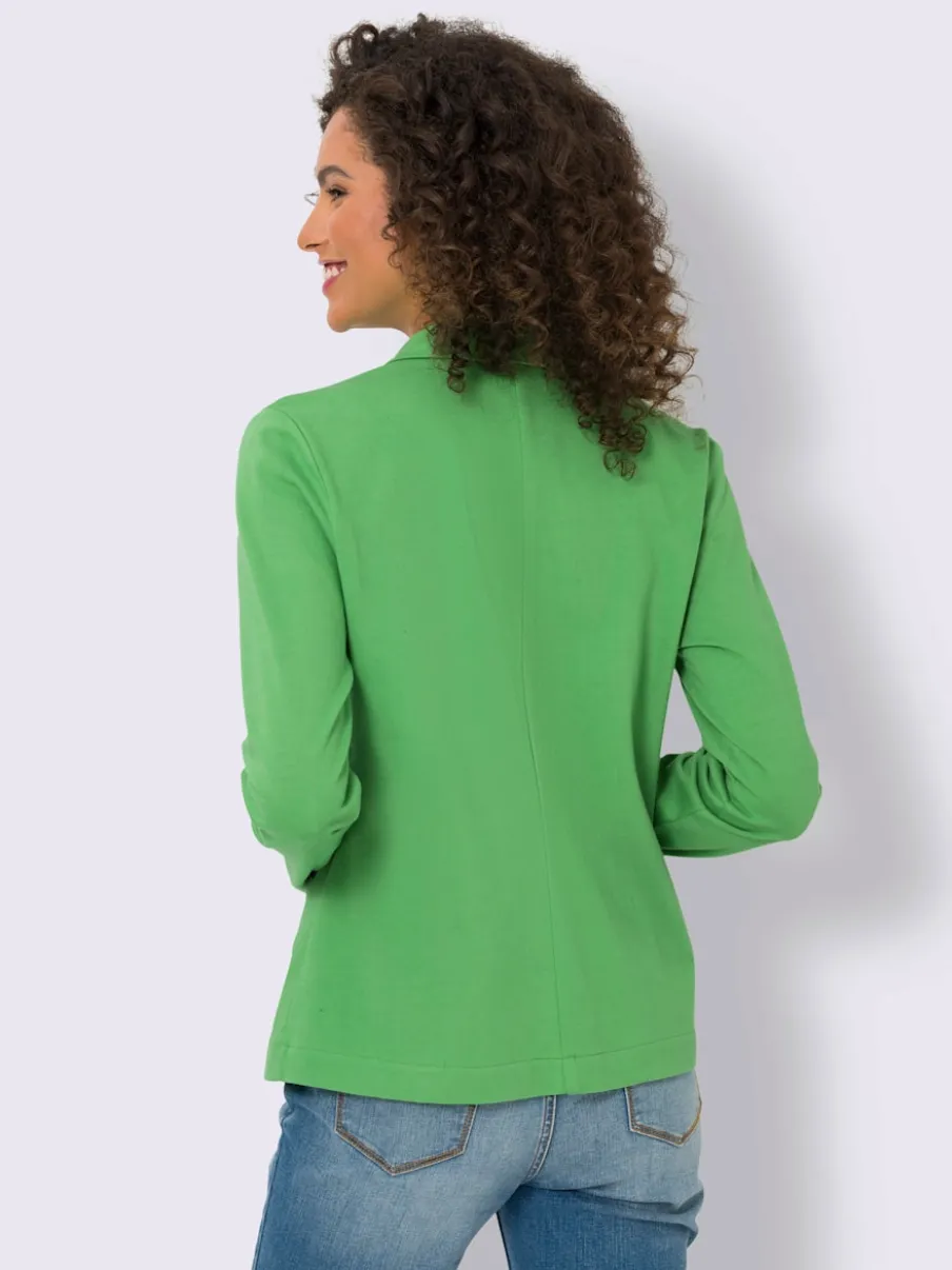 Blazers en jersey manches longues avec patte de boutonnage