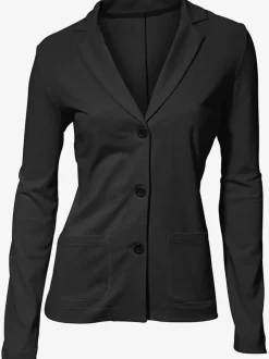 Blazers en jersey manches longues avec patte de boutonnage