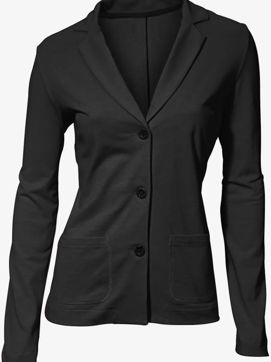 Blazers en jersey manches longues avec patte de boutonnage