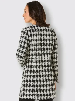 Blazers en mélange de laine à motif pied-de-poule