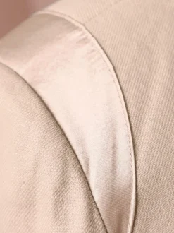 Blazers légers à col montant avec empiècements satinés